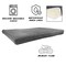 Pet Adobe Waterproof Memory Foam Pet Bed for Indoor/Outdoor Water Resistant and Washable Cover 44 in x 35 in Gray 658560DKS - alternate 3